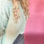 Sage Advice Bouclé Rib Sweater