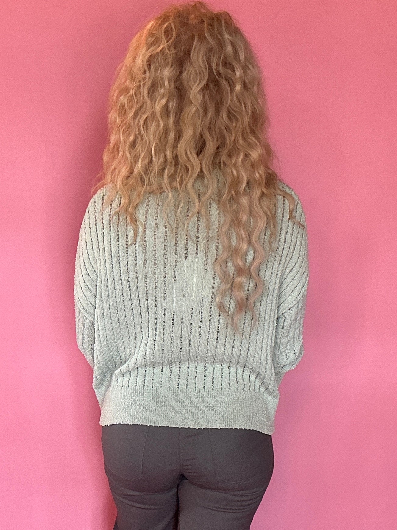 Sage Advice Bouclé Rib Sweater