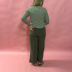 Sammy Striped Crew Neck Long Sleeve Top