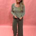 Sammy Striped Crew Neck Long Sleeve Top