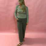 Sammy Striped Crew Neck Long Sleeve Top