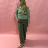 Sammy Striped Crew Neck Long Sleeve Top