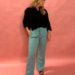 Sandy Resort Radiance Pants in Grey Teal