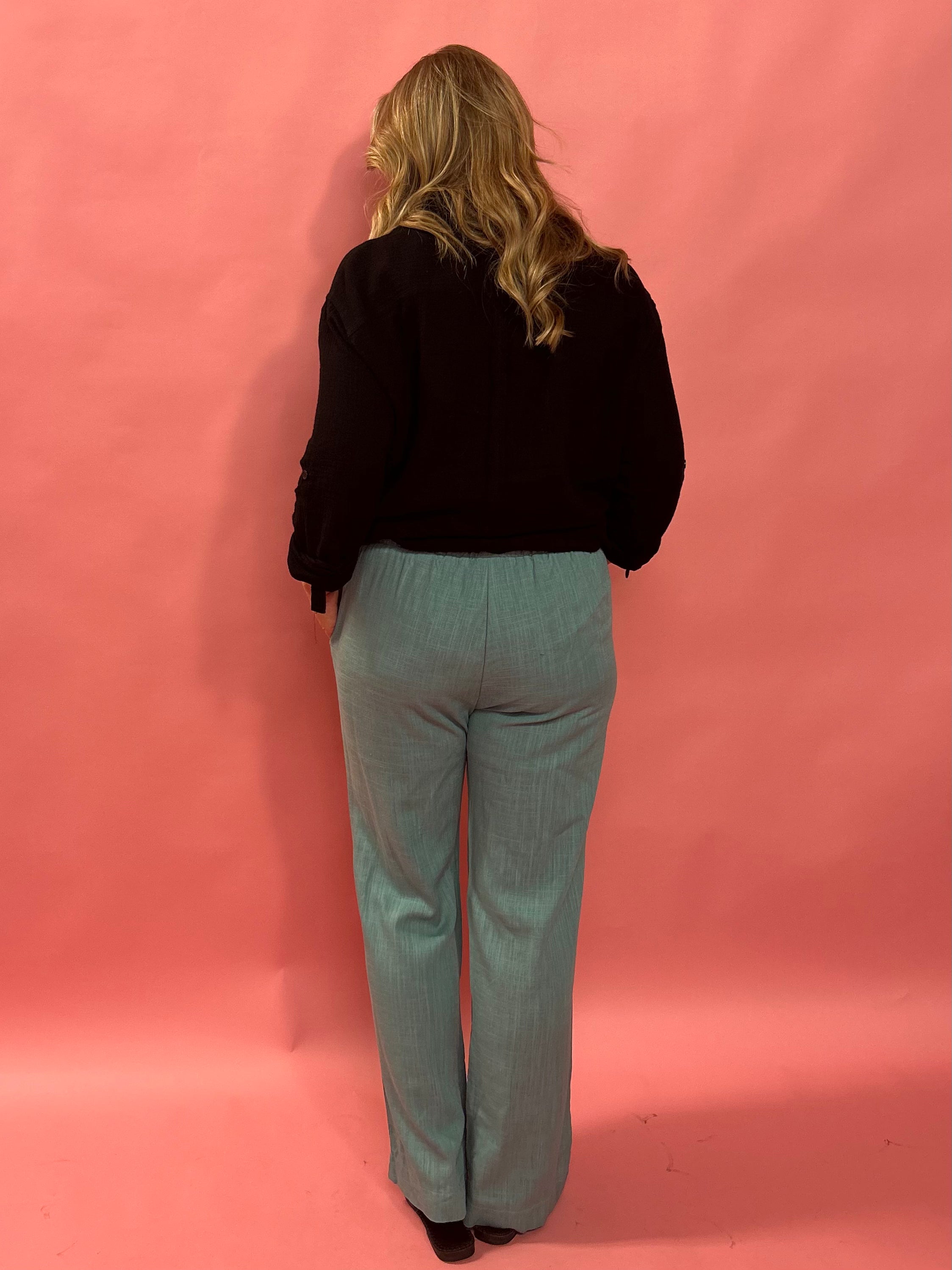 Sandy Resort Radiance Pants in Grey Teal