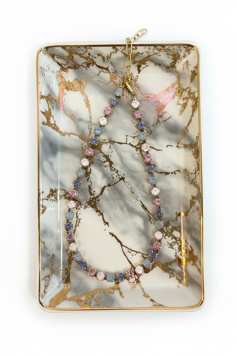 Sarina Necklace in Blue Mix Tova