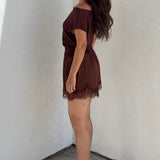 The Elevated Everyday Satin Shorts in Brown