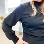 Scorpio Shine Jersey Top in Black