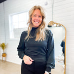 Scorpio Shine Jersey Top in Black