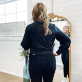 Scorpio Shine Jersey Top in Black
