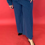 Scout Jersey Flare Pant in Indigo Pant