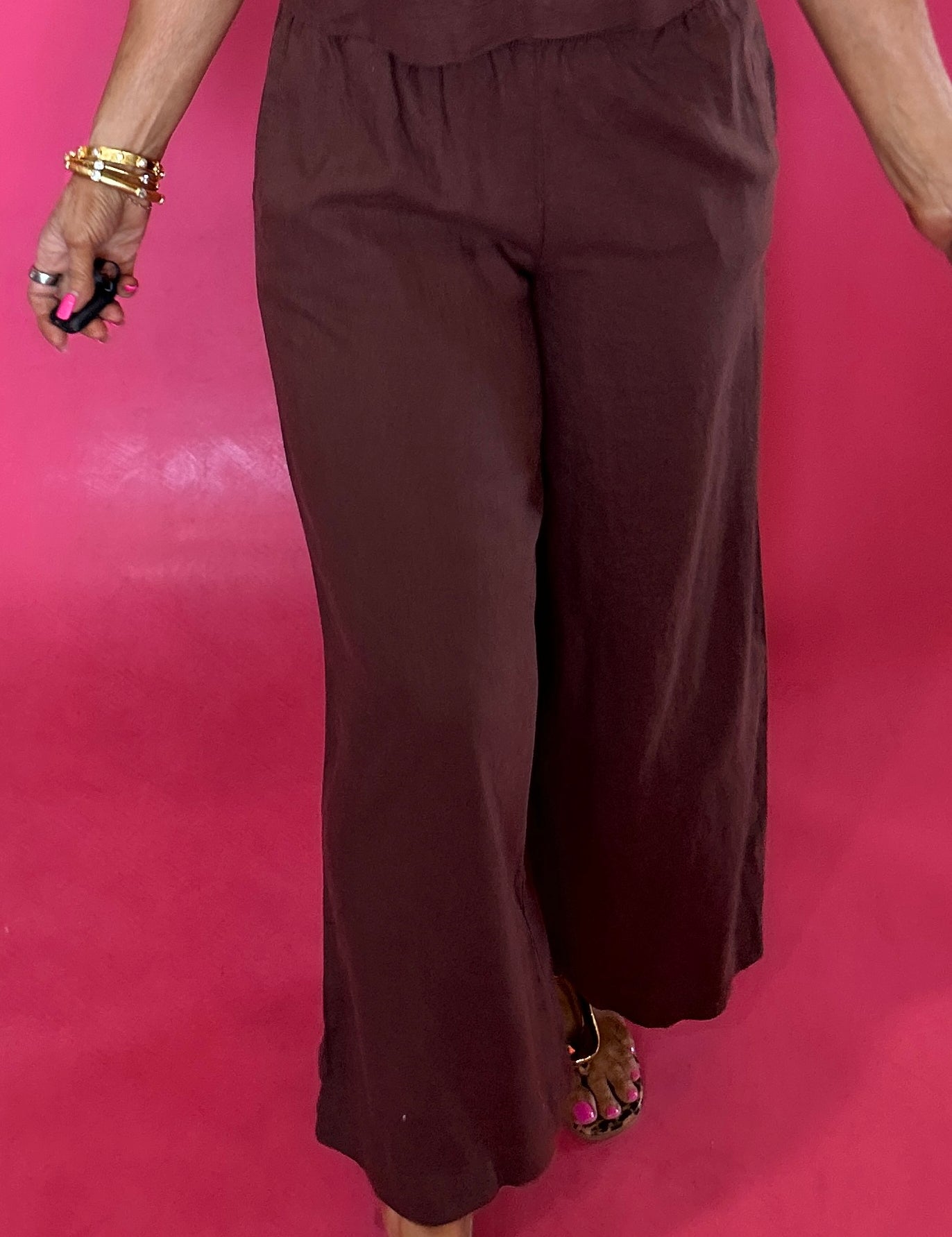 Scout Linen Pant in Choc Cherry (ZSupply) - Shabby 2 Chic Boutiques