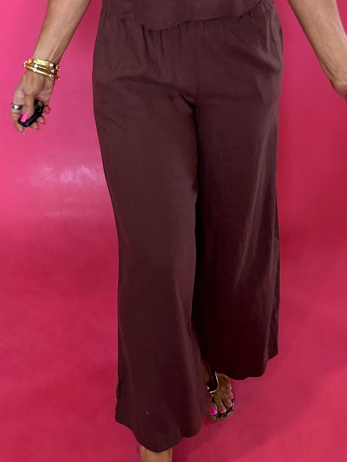 Scout Linen Pant in Choc Cherry (ZSupply) - Shabby 2 Chic Boutiques