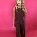 Sloan Linen Top in Choc Cherry (ZSupply) - Shabby 2 Chic Boutiques