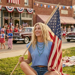 Scuba Polka Dot Relaxed Top in Red & White