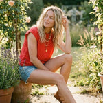 White scuba knit top with polka dot print, cap sleeves and relaxed fit – Shabby 2 Chic Boutiques