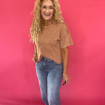 Seam-ingly Perfect Knit Top in Dusty Apricot