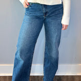 Sienna HR Straight Leg with Raw Hem