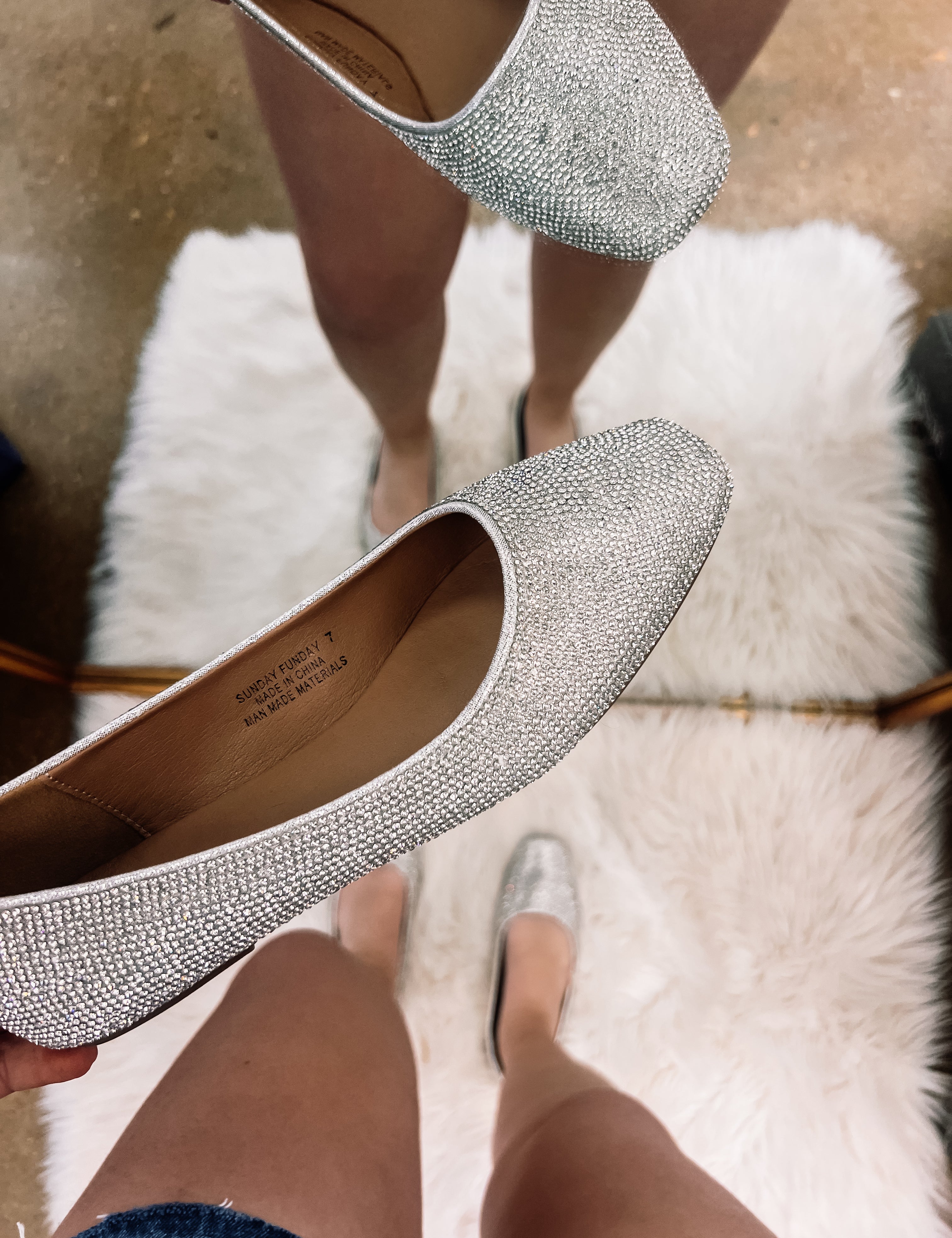 Silver Rhinestone Sunday Funday