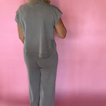Polished Ease Knit Pants in Grey