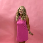 Sloane Tank Dress in Island Pink
