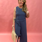 Scout Textured Slub Pant in Worn Blue