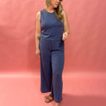 Scout Textured Slub Pant in Worn Blue