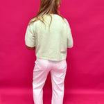 Soft Structure Single-Button Cape Sweater in Mint - Shabby 2 Chic Boutiques