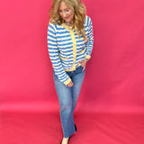 Soft Wave Contrast Knit Sweater - Shabby 2 Chic Boutiques