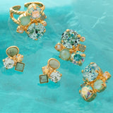Sorrelli Crystal Assorted Rounds Stud Earrings