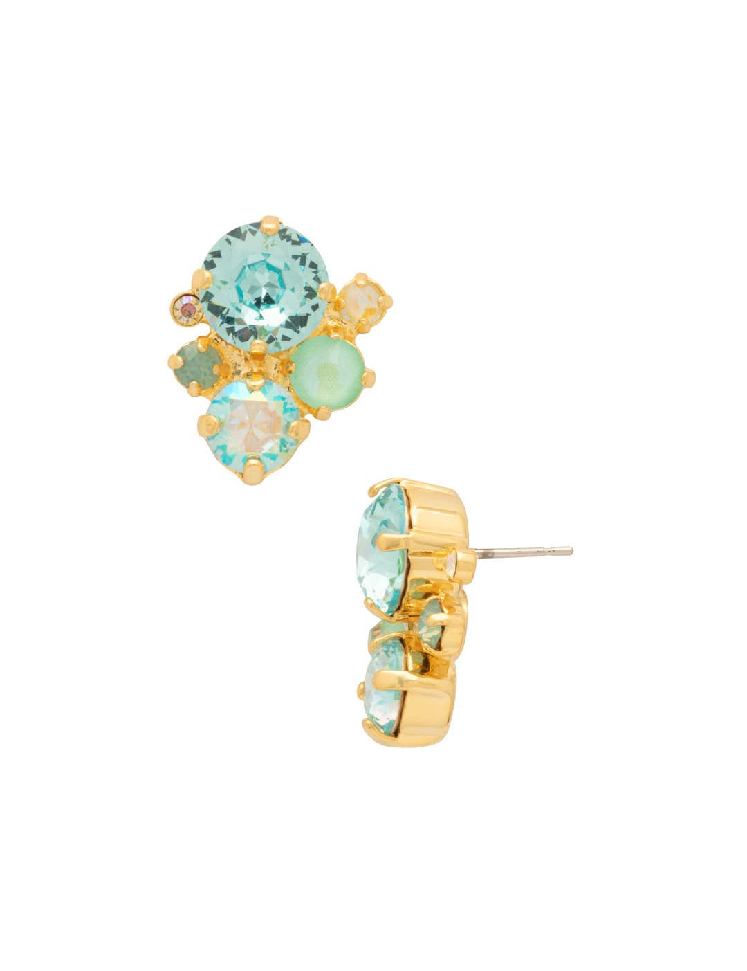 Sorrelli Crystal Assorted Rounds Stud Earrings