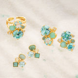 Sorrelli Crystal Assorted Rounds Stud Earrings