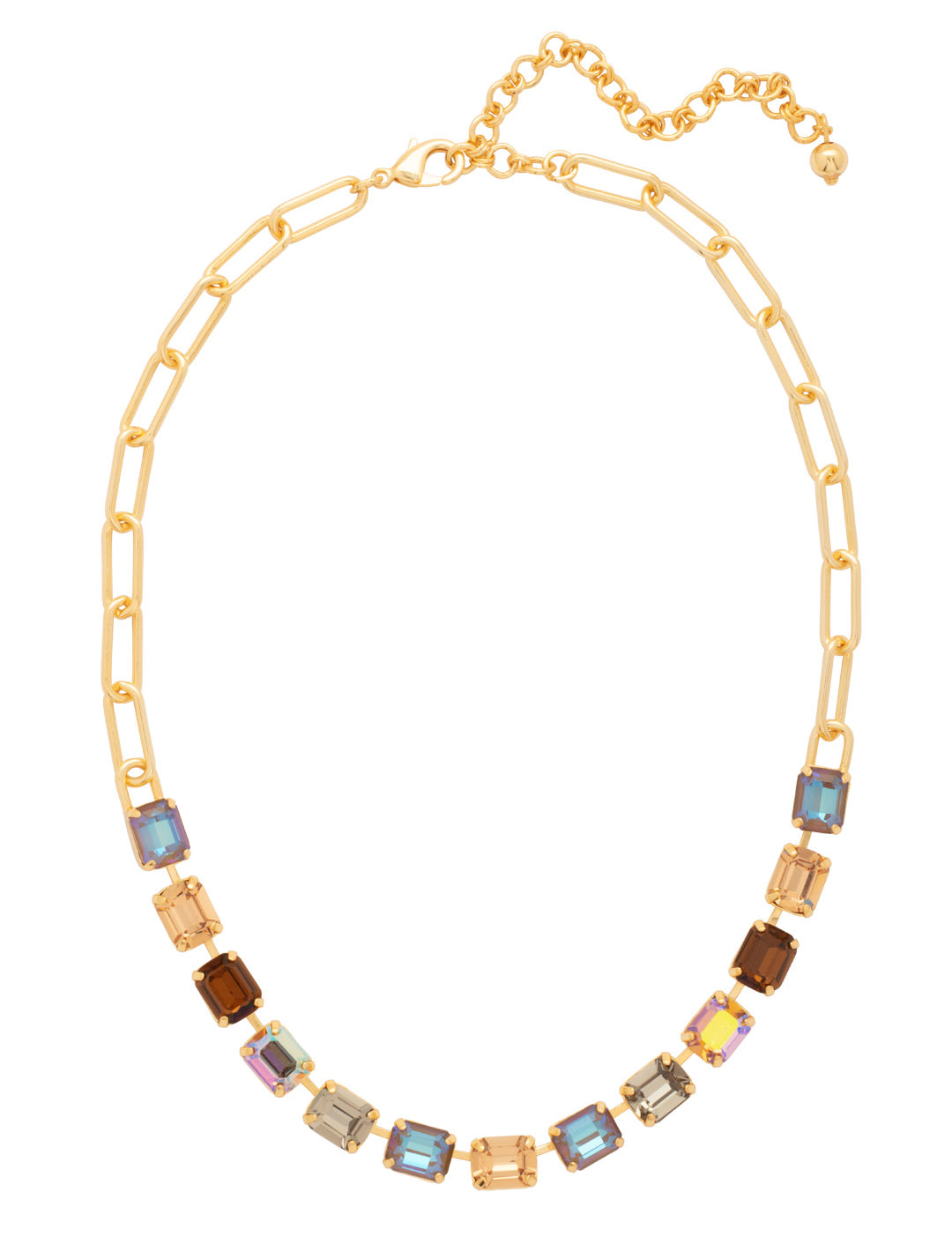 Sorrelli Honey Bourbon Octavia Paperclip Tennis Necklace - Shabby 2 Chic Boutiques