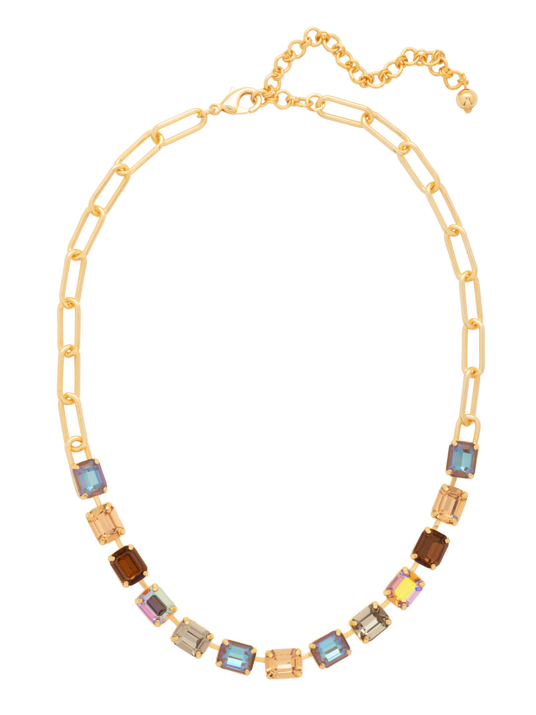 Sorrelli Honey Bourbon Octavia Paperclip Tennis Necklace - Shabby 2 Chic Boutiques