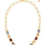 Sorrelli Honey Bourbon Octavia Paperclip Tennis Necklace - Shabby 2 Chic Boutiques