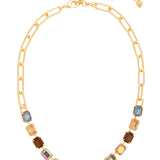 Sorrelli Honey Bourbon Octavia Paperclip Tennis Necklace - Shabby 2 Chic Boutiques