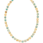 Sorrelli Matilda Tennis Necklace in Pastel Topaz & Aquamarine