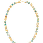 Sorrelli Matilda Tennis Necklace in Pastel Topaz & Aquamarine