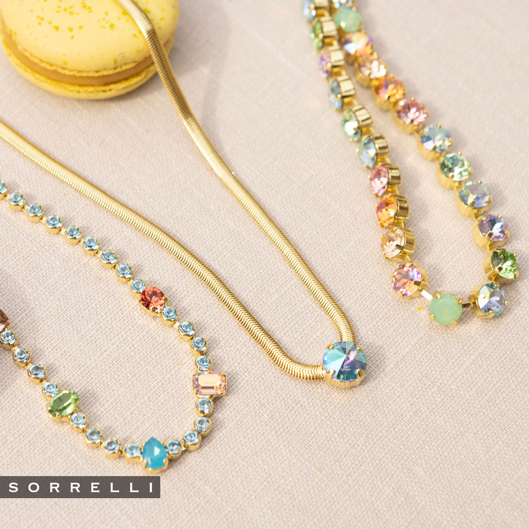 Sorrelli Matilda Tennis Necklace in Pastel Crystal