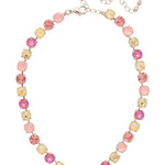 Sorrelli Pink Pineapple Matilda choker necklace with warm pink and gold-toned crystals at the collarbone – Shabby 2 Chic Boutiques