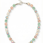 Sorrelli Rainbow Quartz Matilda choker with multicolor iridescent crystals resting at the collarbone – Shabby 2 Chic Boutiques