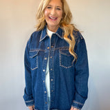Star Status Studded Denim Jacket