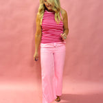 Stripe Allure: Lightweight Sweater Tank