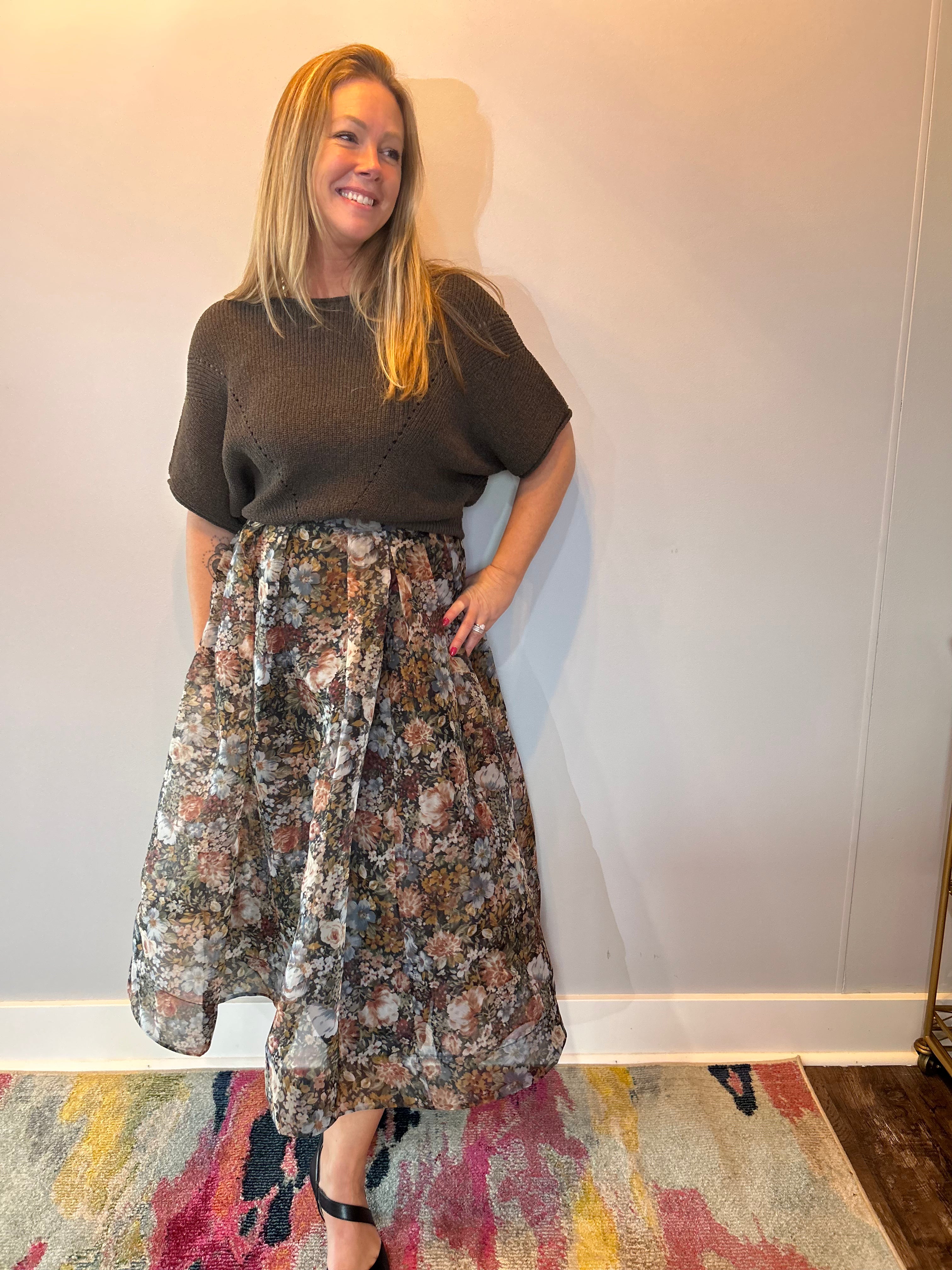 Sunday Stroll Pointelle Knit Sweater