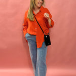 Sunset Breeze Oversized Button-Up Shirt – Poppy