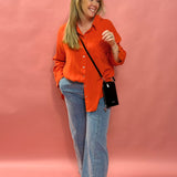 Sunset Breeze Oversized Button-Up Shirt – Poppy