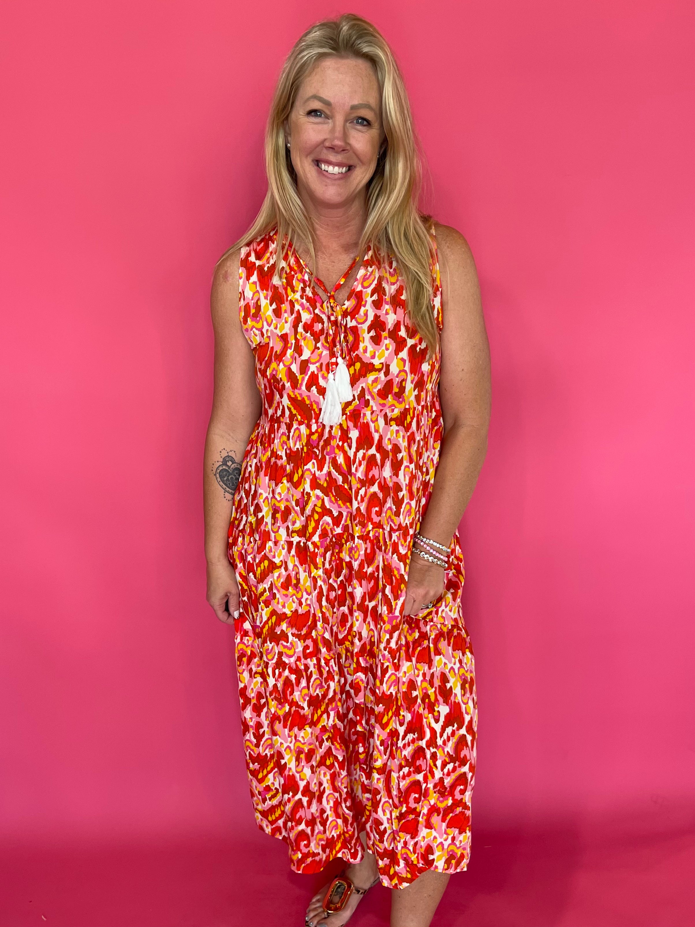 Sunset Sway Tassel Maxi Dress - Shabby 2 Chic Boutiques