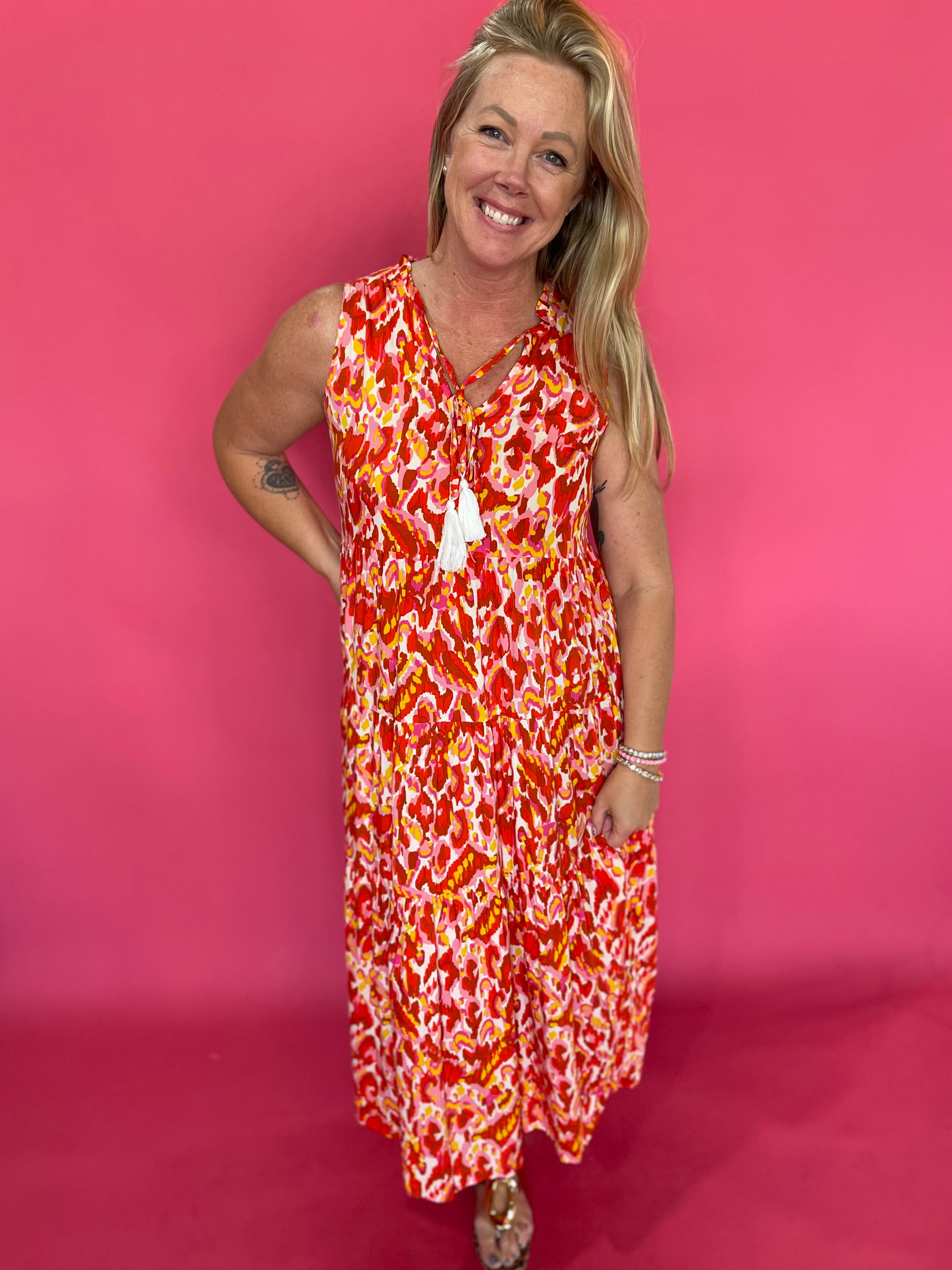 Sunset Sway Tassel Maxi Dress - Shabby 2 Chic Boutiques