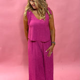 Supreme Pocketed Jumpsuit in Pink