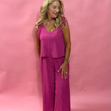 Supreme Pocketed Jumpsuit in Pink