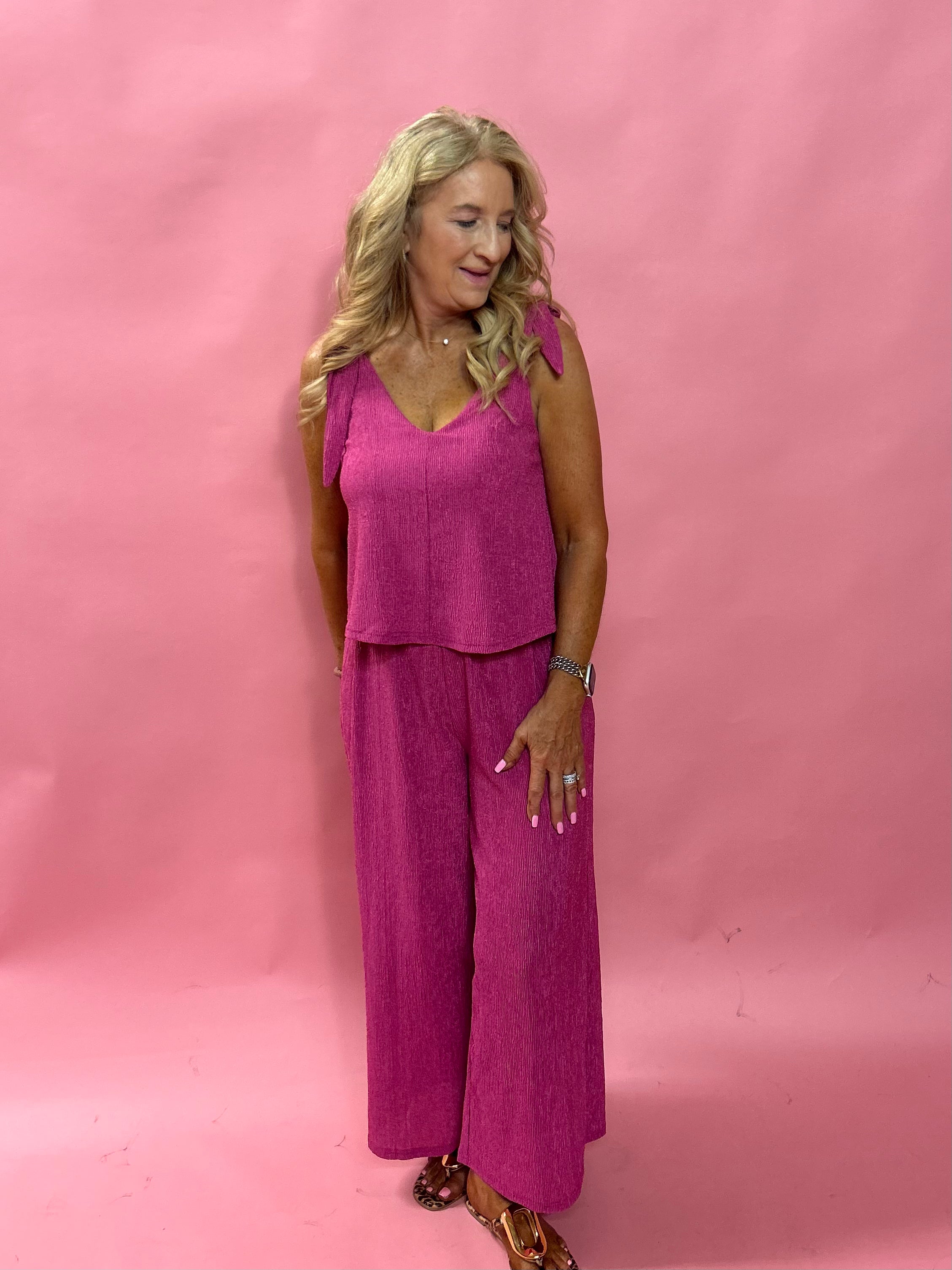 Supreme Pocketed Jumpsuit in Pink